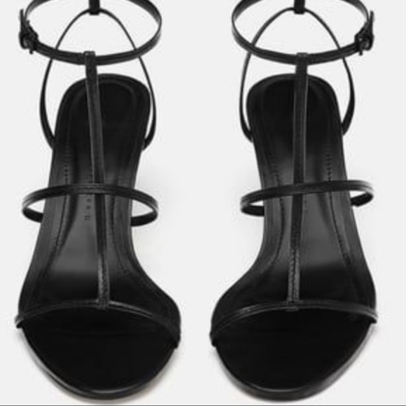 Zara Leather Strappy Sandal - Picture 2 of 5